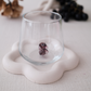 Tiny Animal Drinking Glass, Purple Puppy