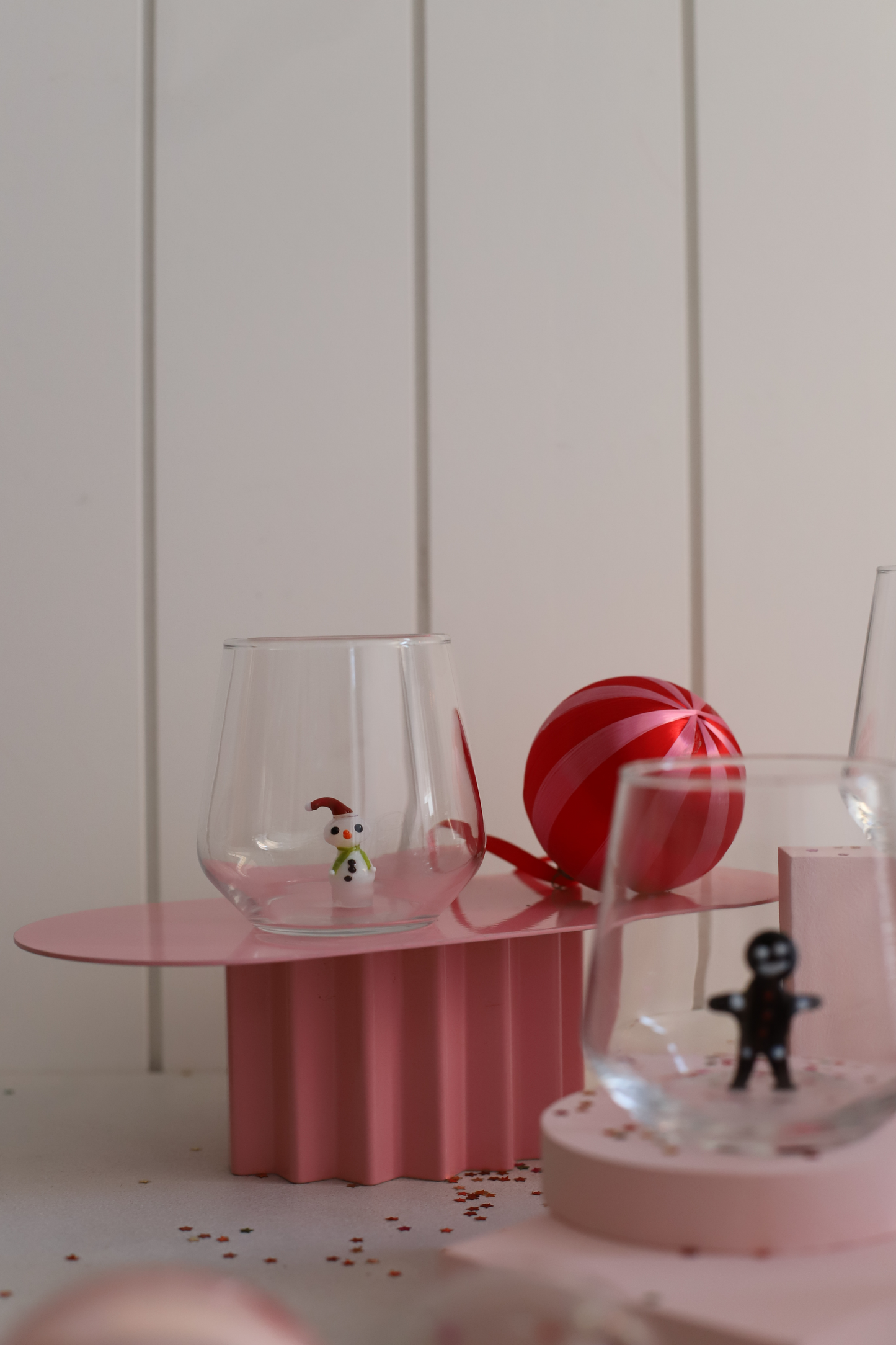 Christmas Theme Drinking Glass Set of 6