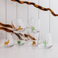 Desert Theme Drinking Glass Set of 6 with Handmade Animal Figures