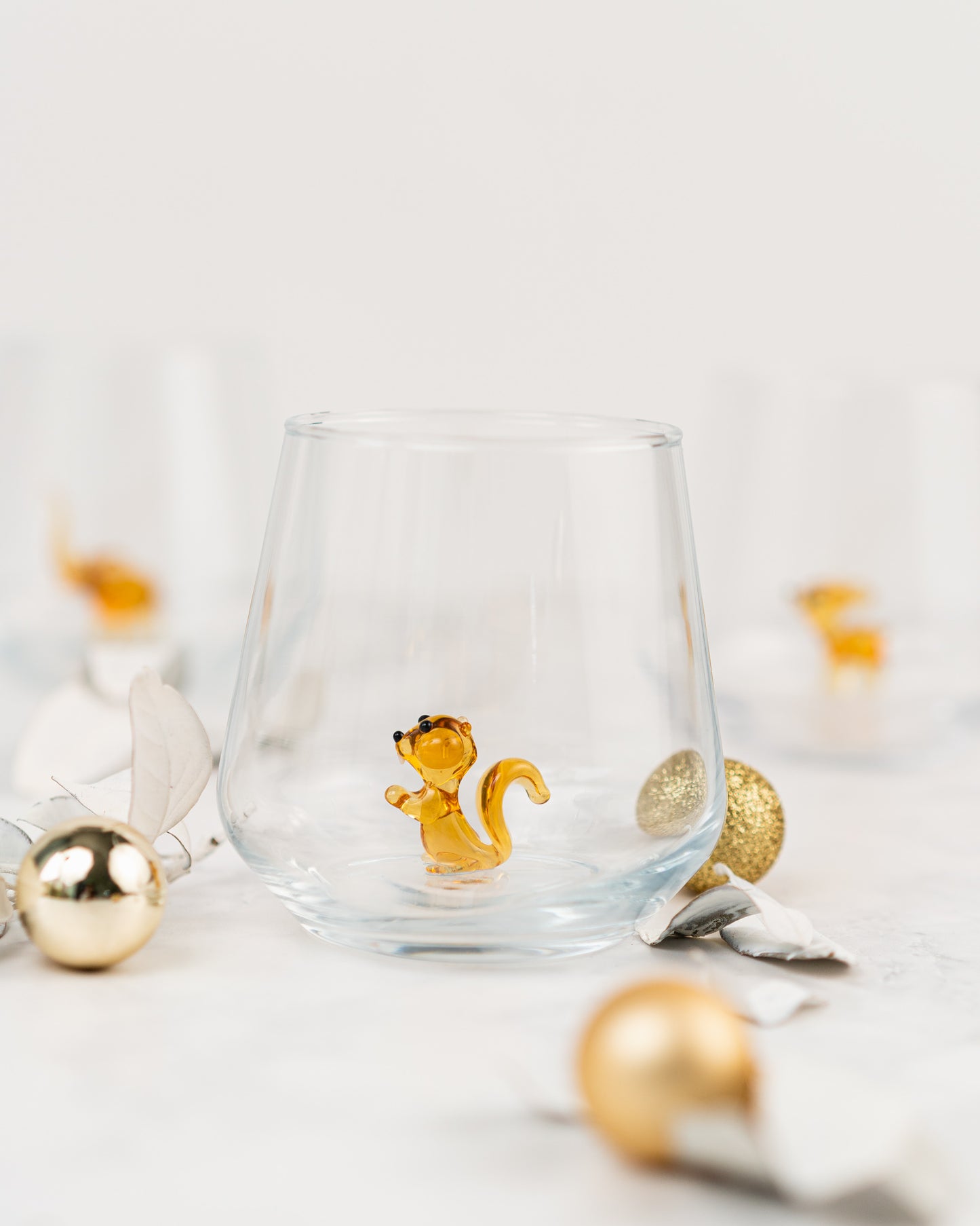 Tiny Figure Drinking Glass, Squirrel