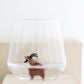 Our Planet (II) Theme Drinking Glass Set of 6 with Handmade Animal Figures