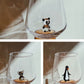 Our Planet Drinking Glass Set of 6 with Handmade Animal Figures
