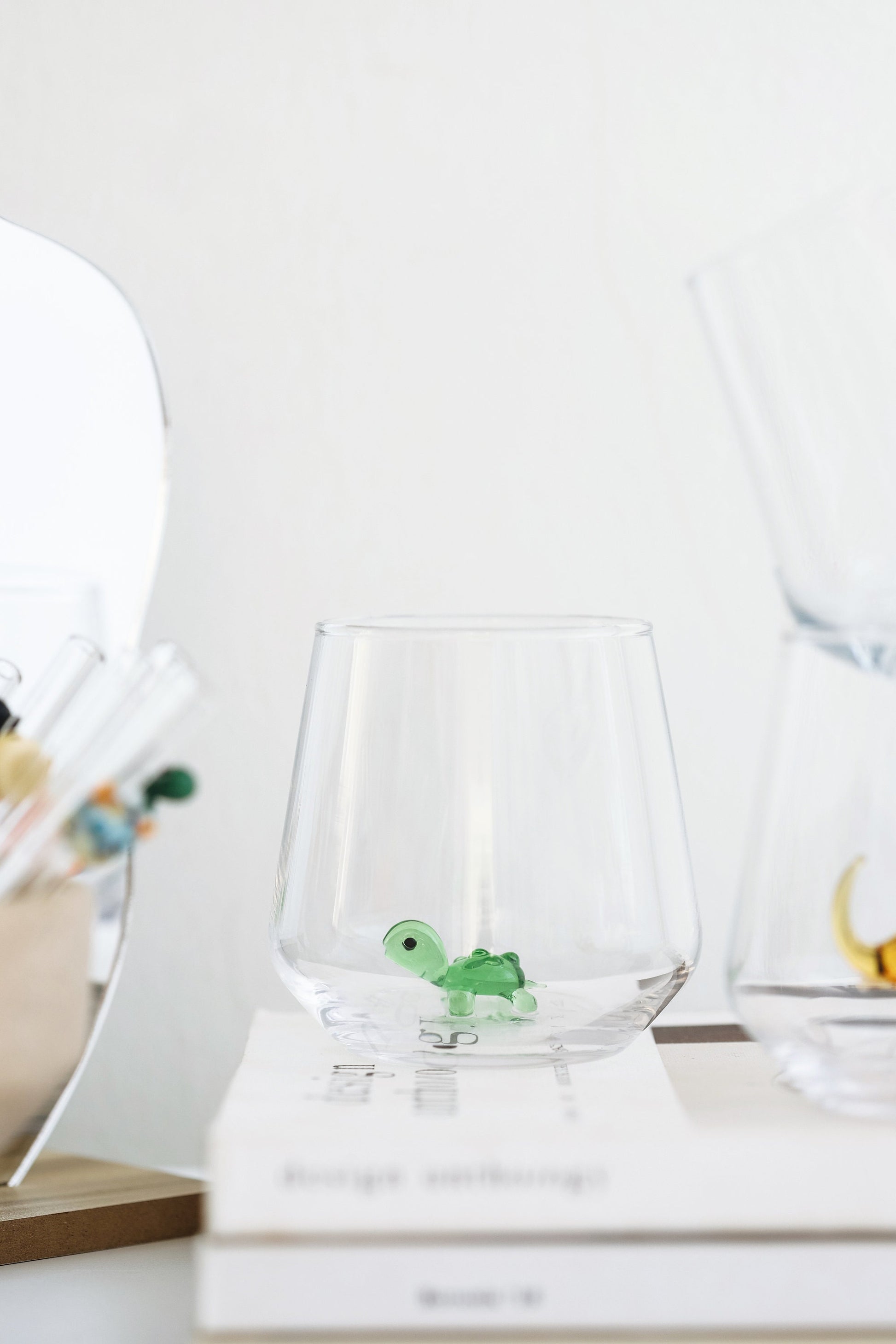 Handblown Figures Inside Drinking Glass Cup, Stemless Glass with Hidden  Animals Inside, Perfect for …See more Handblown Figures Inside Drinking  Glass