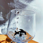 Tiny Animal Drinking Glass, Orca