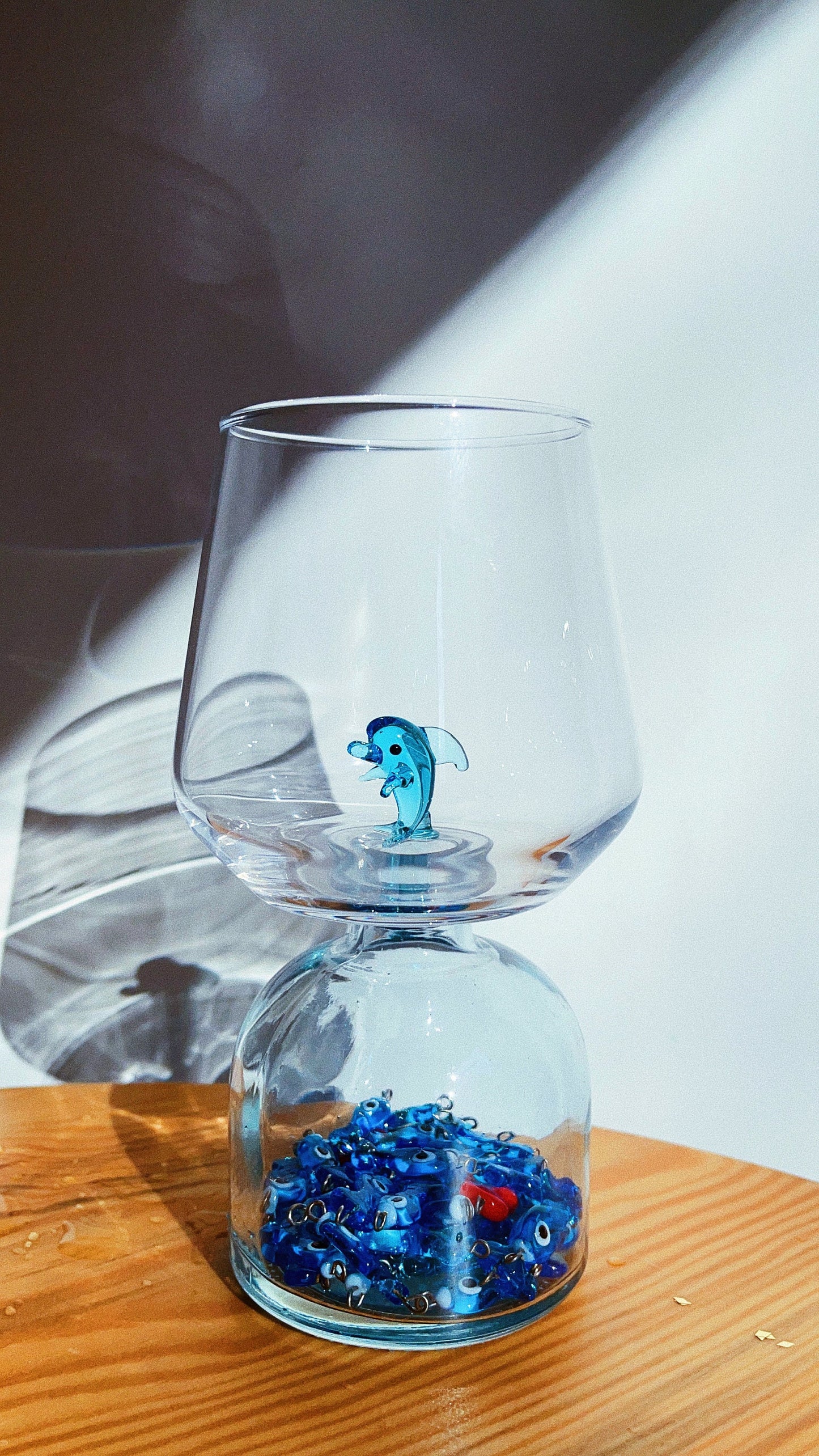 Tiny Animal Drinking Glass, Dolphin