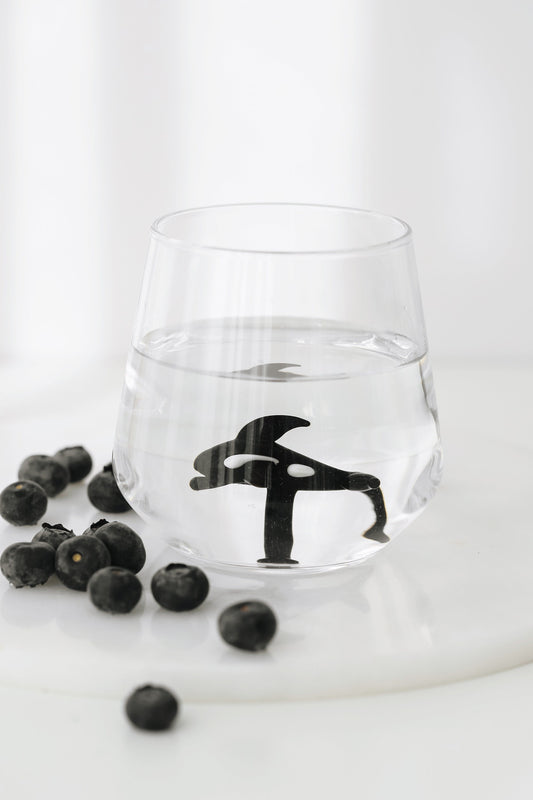 Tiny Animal Drinking Glass, Orca