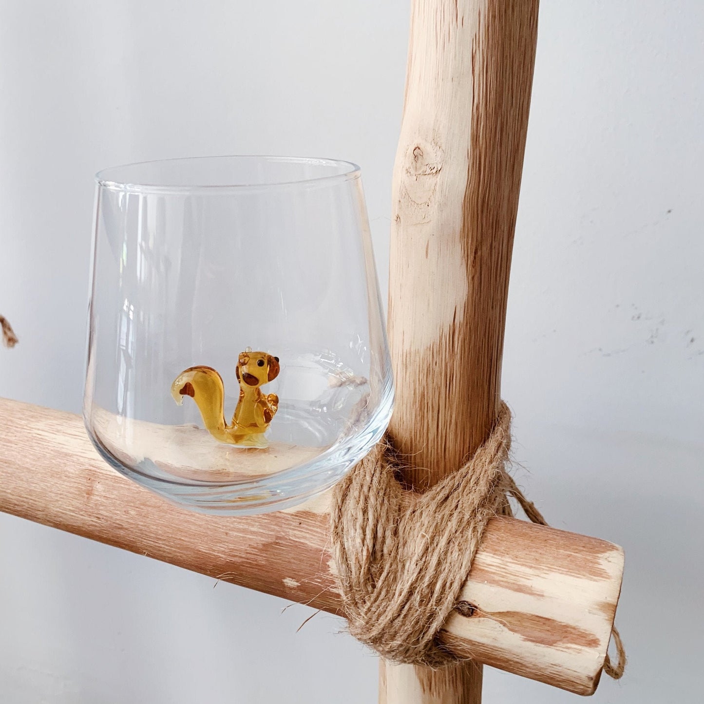 Tiny Animal Drinking Glass, Squirrel