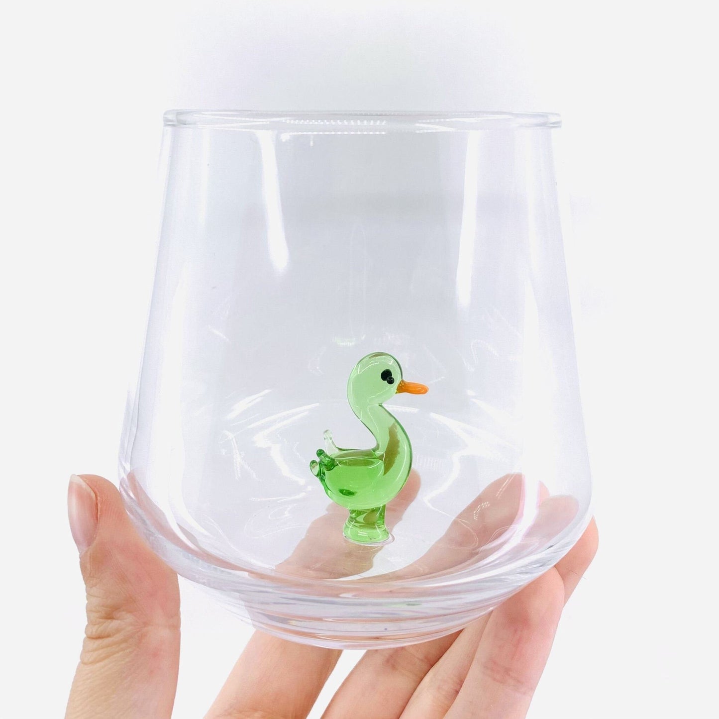 Tiny Animal Drinking Glass, Duck