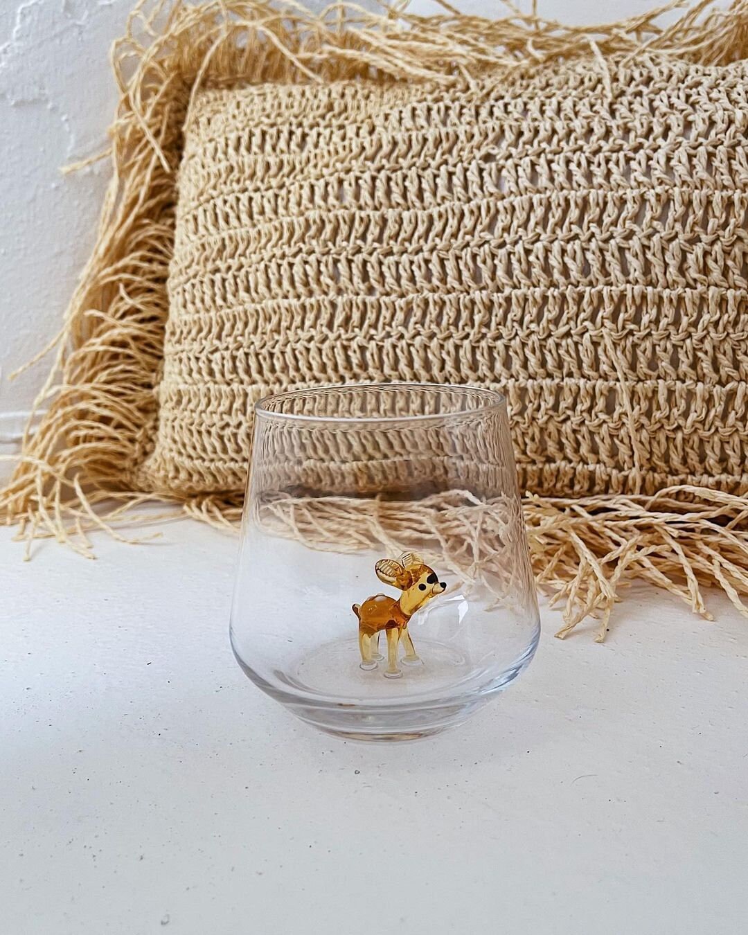 Tiny Animal Drinking Glass, Bambi