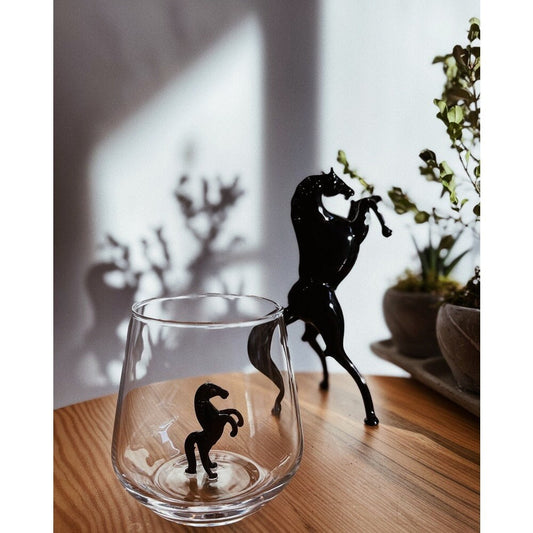 Tiny Animal Drinking Glass, Horse