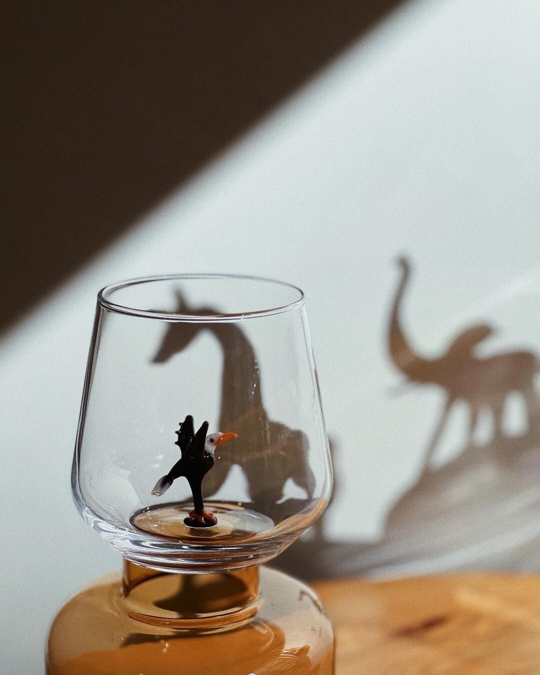 Tiny Animal Drinking Glass, Eagle